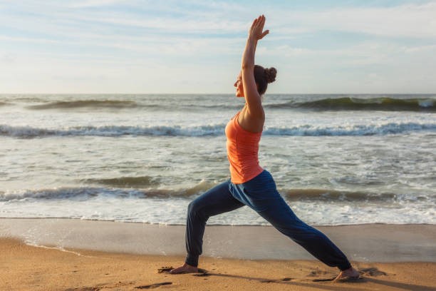 Yoga Poses, Warrior I (Virabhadrasana I)